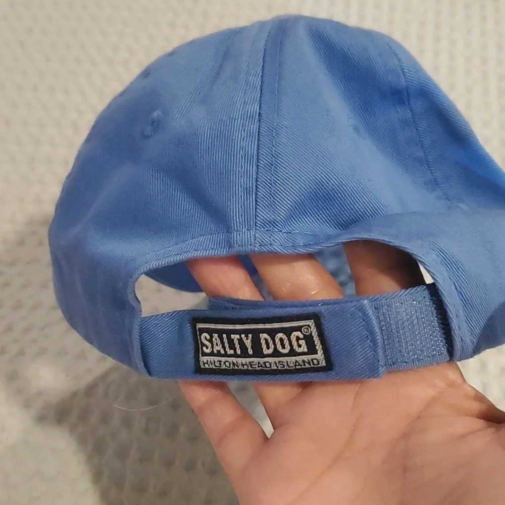 Salty Dog Blue Embroidered Logo Hat Cap Adjustable